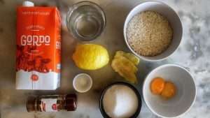 separe os ingredientes