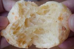 pão de queijo por dentro