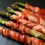 aspargos com presunto e bacon
