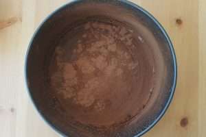 Forma untada com manteiga