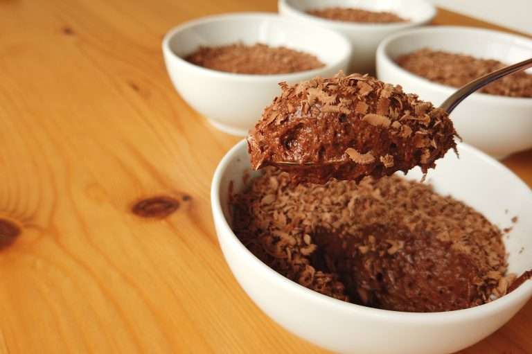 mousse de chocolate simples