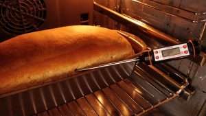temperatura do pão de forma