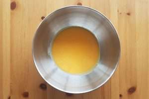 leite de coco e gemas