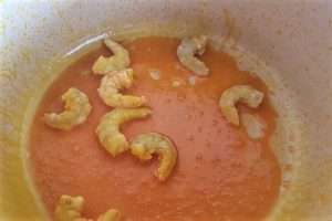 fritura do camarão