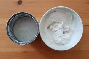 creme de coco caseiro e água