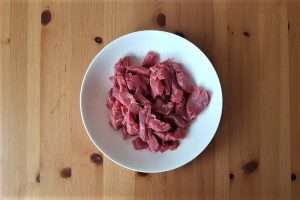 estrogonofe carne em tiras