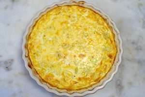 quiche de alho-poró