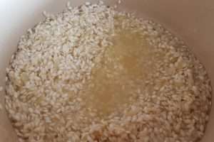 risoto de queijo preparo