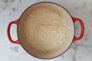 risoto de queijo pronto