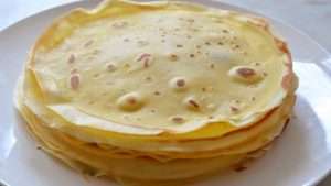 esta receita rende cerca de 20 crepes finos