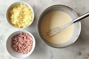 quiche de presunto e queijo