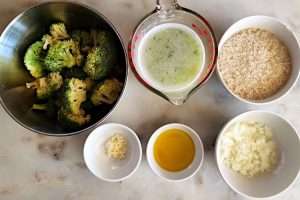 arroz de brócolis