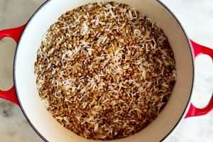 arroz com lentilhas