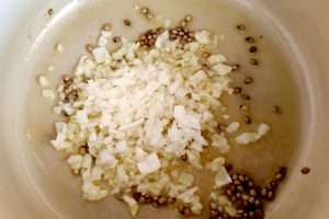 arroz com lentilhas