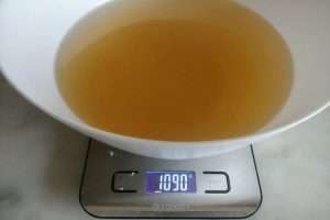 a receita rende cerca de 1 litro de caldo de legumes