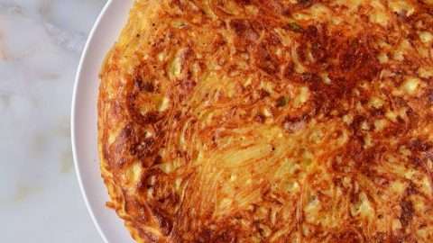 receita de frittata de spaghetti