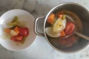 retire os legumes da panela