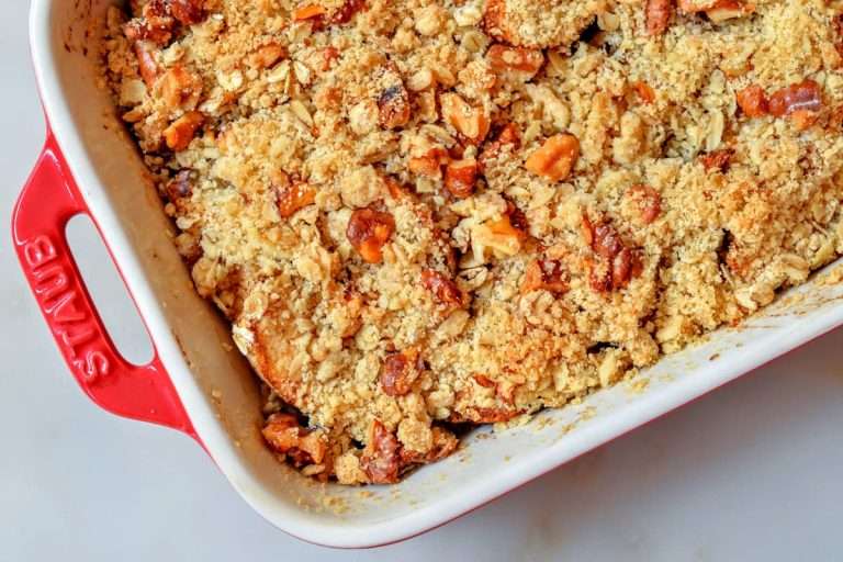 crumble de maçã