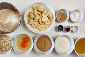 bolo de banana com aveia