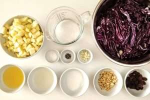 Repolho roxo refogado