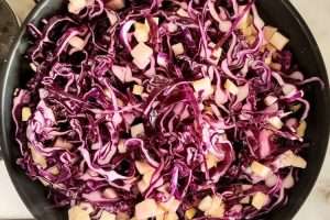 Repolho roxo refogado