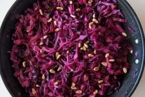 Repolho roxo refogado