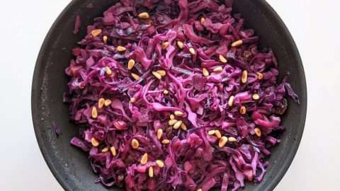 receita de repolho roxo refogado