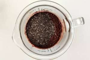 pudim de chia com cacau