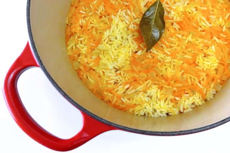arroz com cenoura ou arroz de cenoura