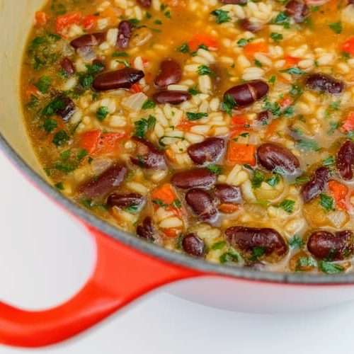 receita de arroz de feijão