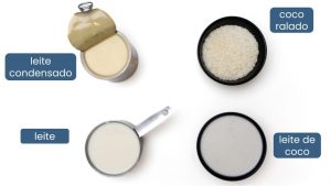 ingredientes da calda do bolo de coco