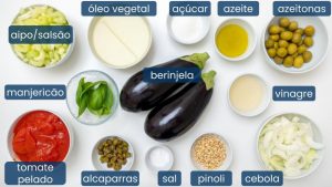 ingredientes da caponata