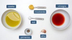 ingredientes do molho vinagrete