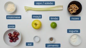 ingredientes da salada waldorf