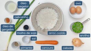 ingredientes do arroz frito