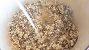 adicione caldo de legumes ou caldo de carne