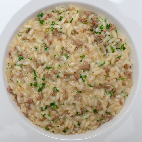 receita de risoto de carne moída