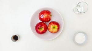 separar ingredientes da compota