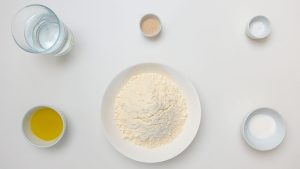 separar ingredientes da massa de esfiha